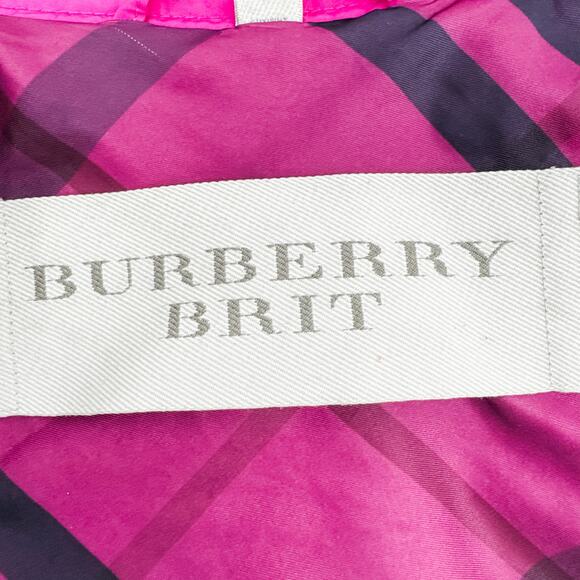 Burberry Trench Chelsea Kensington Short Belt Jacket Coat Sandringham Pink 8/6 - Picture 4 of 14